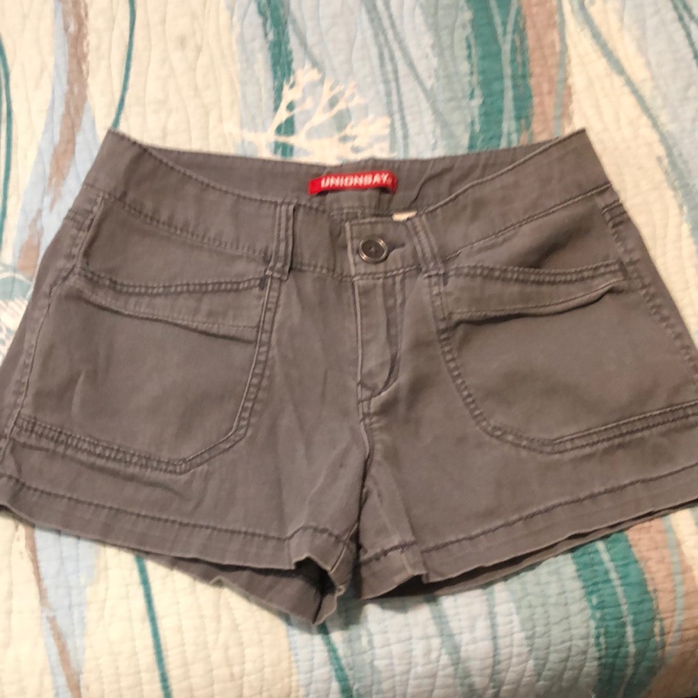 Union bay grey shorts size 3